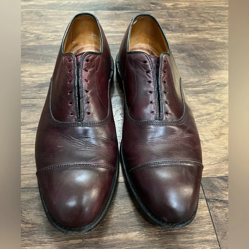 Allen Edmonds Brown Leather Park Avenue Cap Toe‎ Oxfords Sz. 10.5
